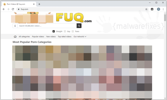 Screenshot of Fuq.com Pop-up