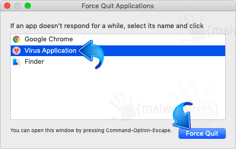 Image of Force Quit Virus App