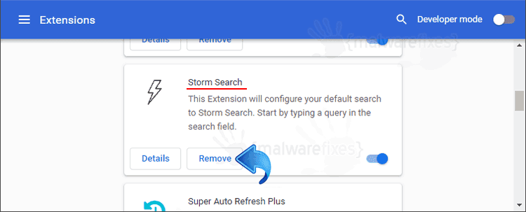 Storm Search Chrome Extension