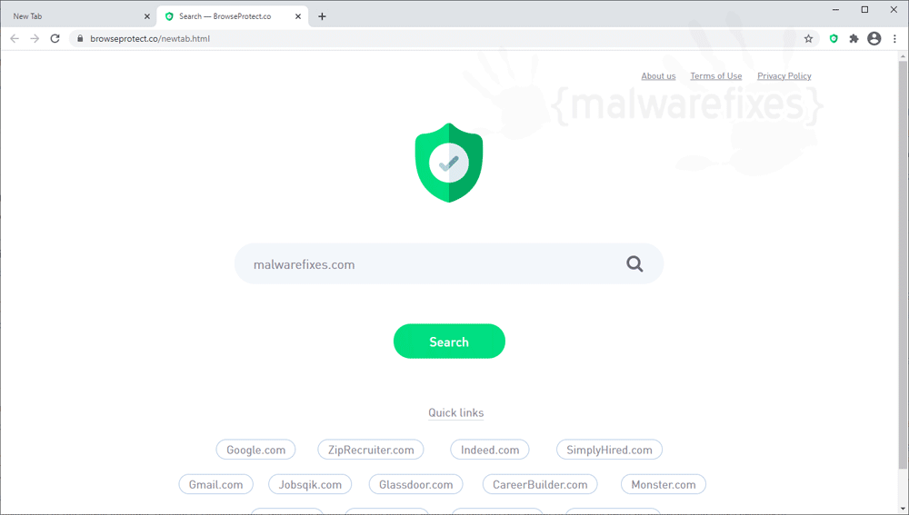 Screenshot of Browseprotect.co homepage