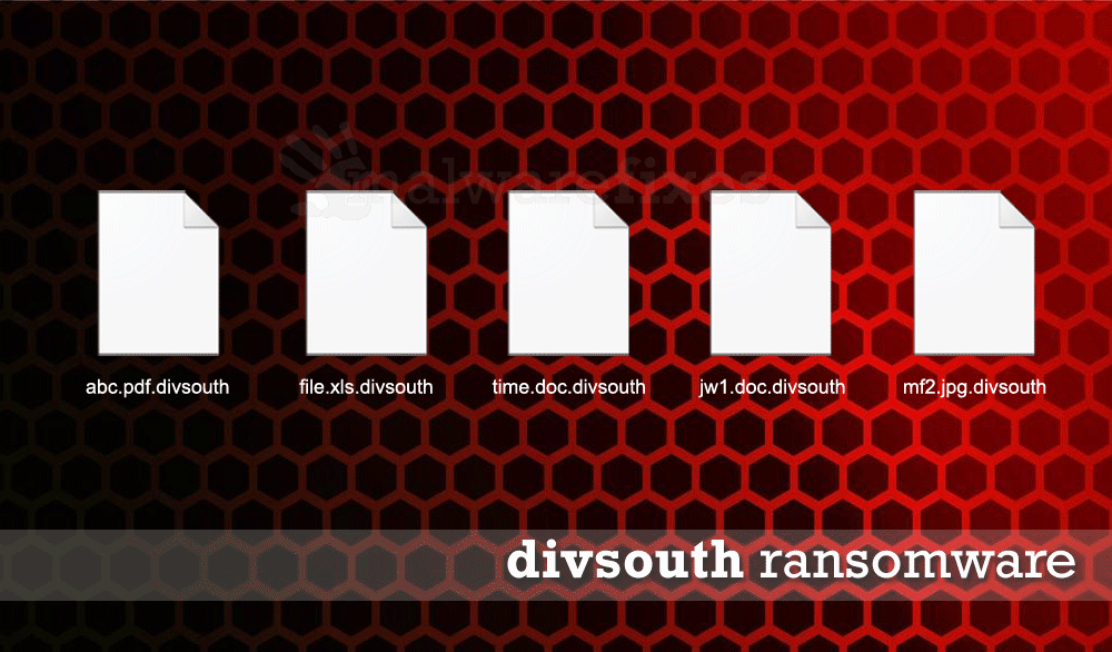 Screenshot of Divsouth encrypted files
