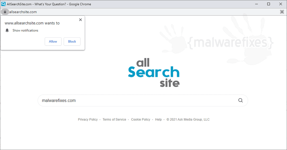 Screenshot of Allsearchsite.com