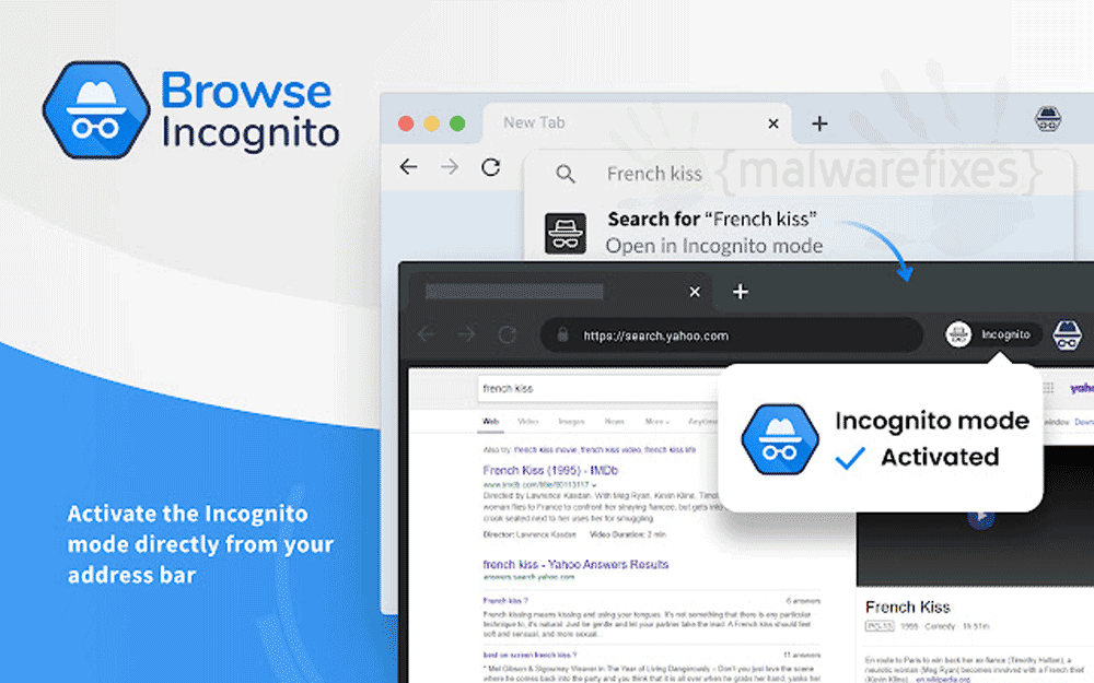 Screenshot of Browse Incognito