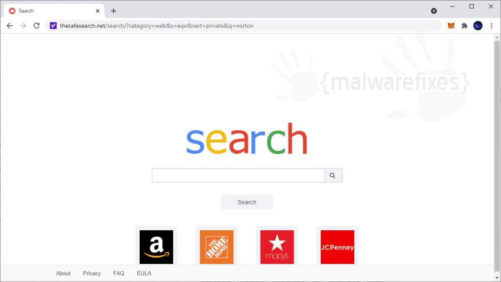 Screenshot of Thesafesearch.net