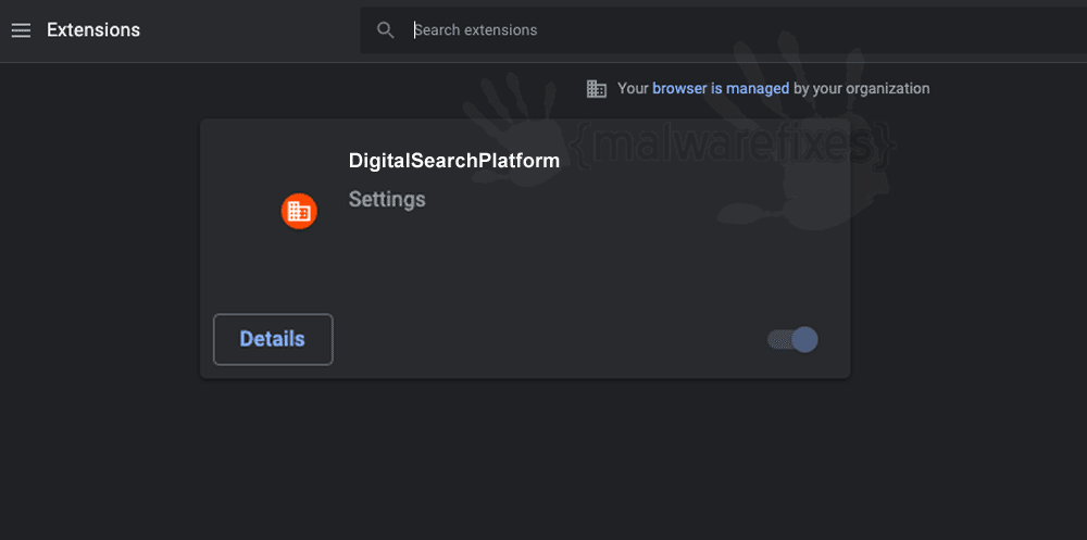 Screenshot of DigitalSearchPlatform App