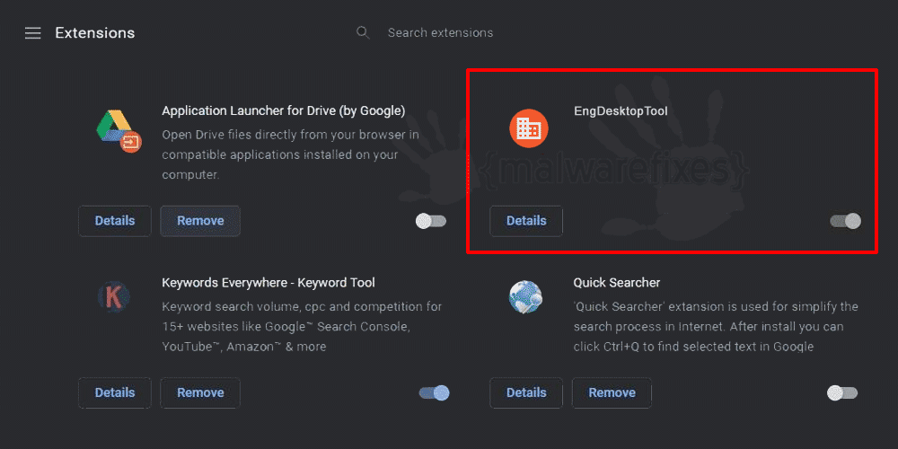 Screenshot of EngDesktopTool App