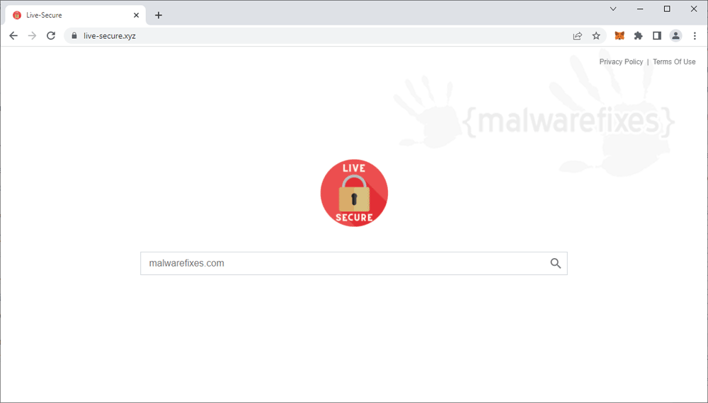 Screenshot of Live-secure.xyz