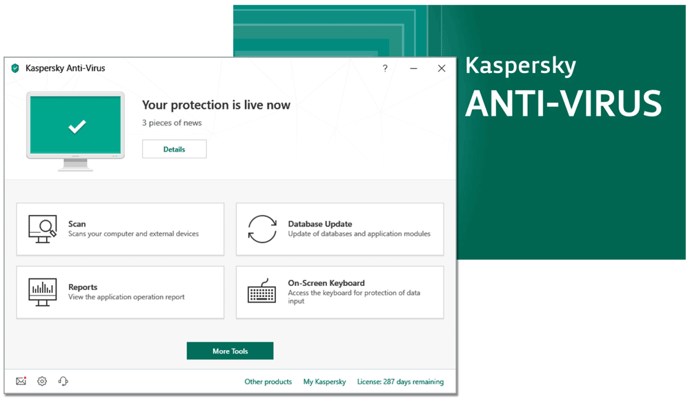 Screenshot of Kaspersky Antivirus