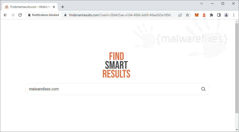 Screenshot of Findsmartresults