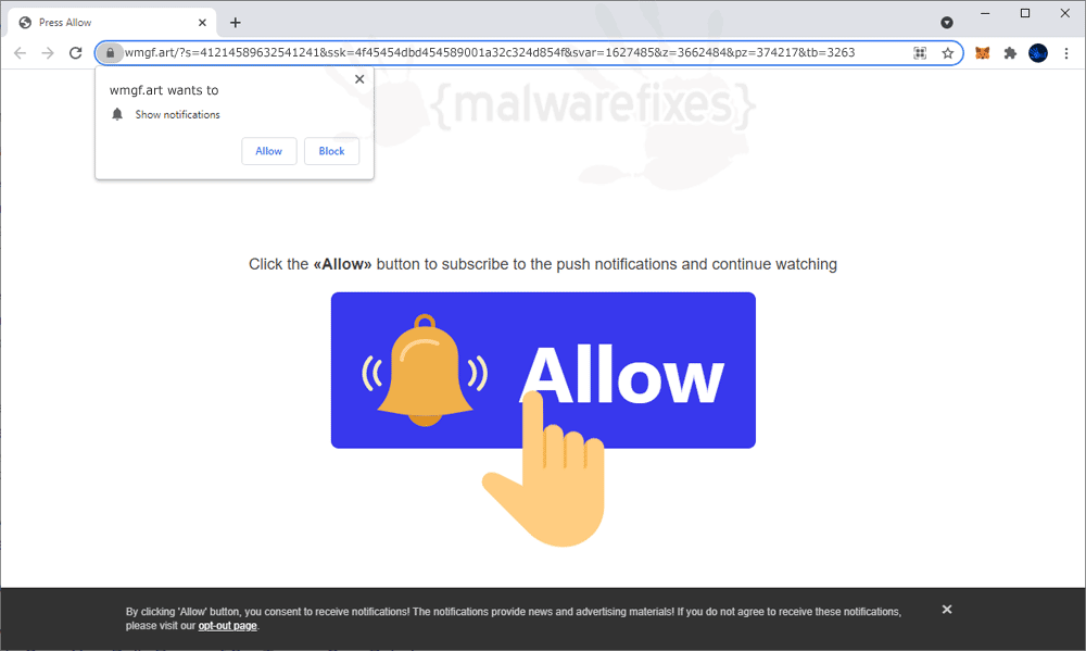 Screenshot of Wmgf.art