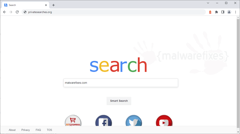 Screenshot of Privatesearches.org