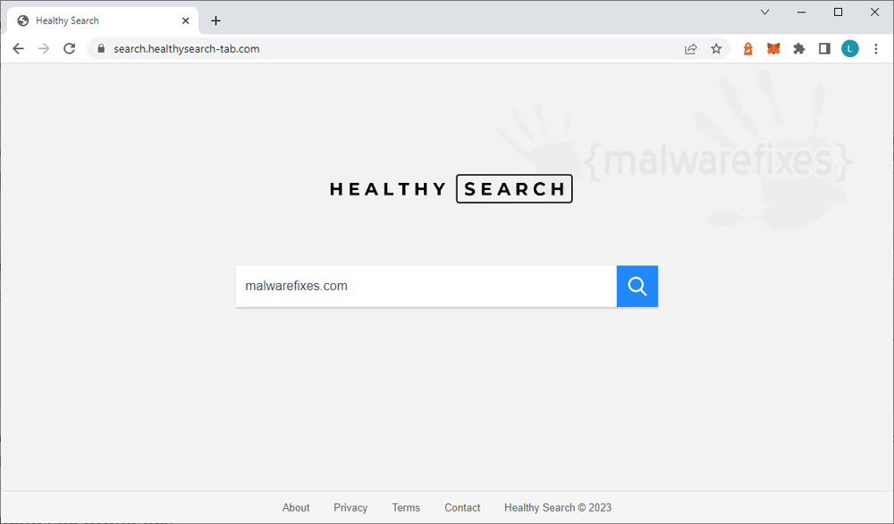 Screenshot of Healthysearch-tab.com