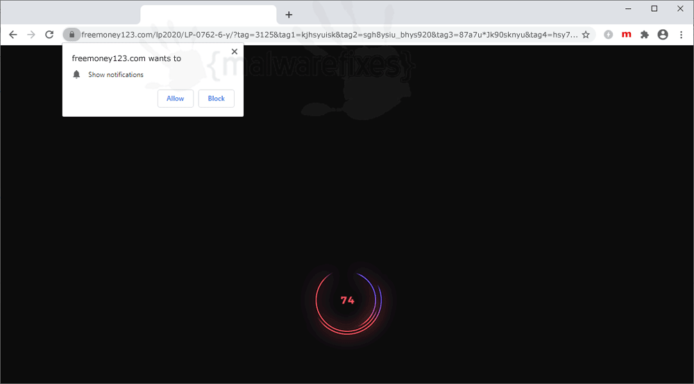 Screenshot of Freemoney123.com