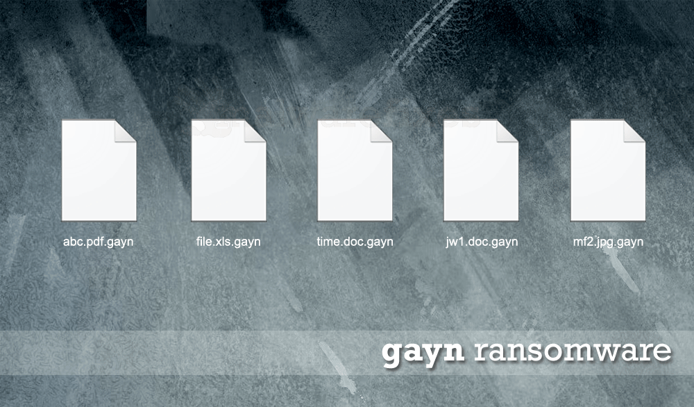 Screenshot of Gayn Ransomware Files