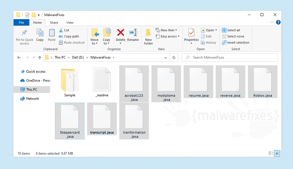 Screenshot of Jasa Files