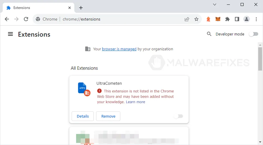 Screenshot of UltraCometen