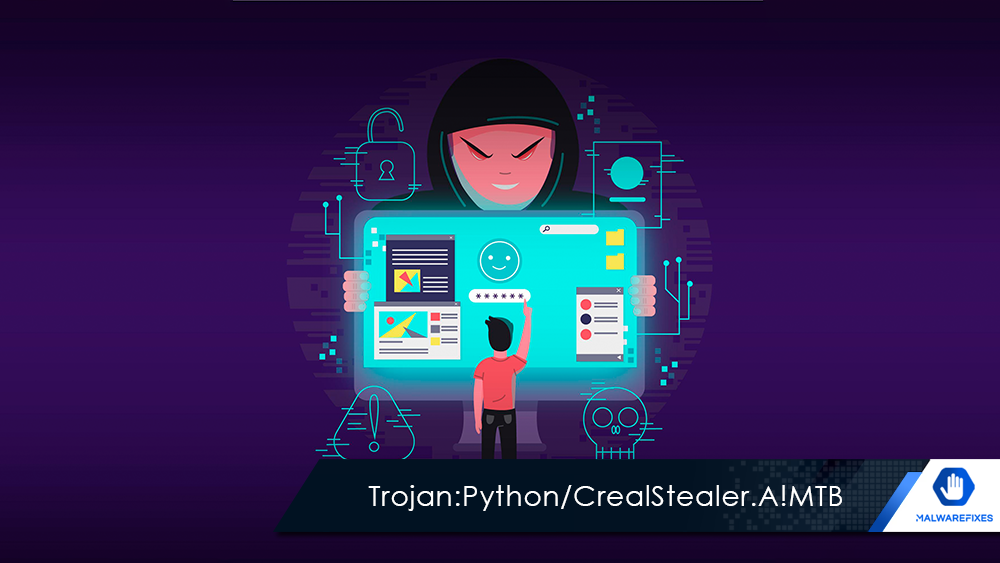 Illustratrion for Trojan:Python/CrealStealer.A!MTB