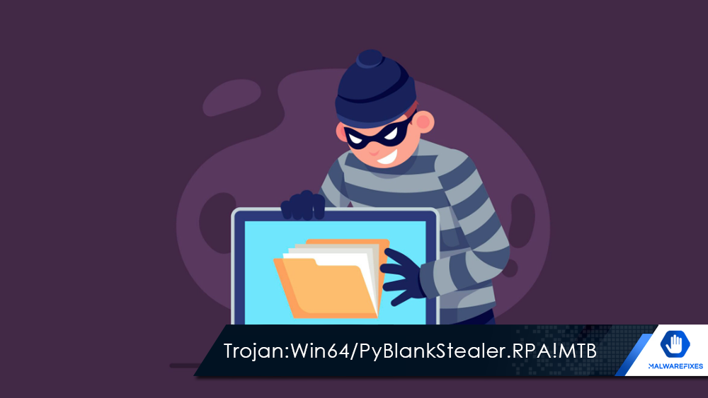 Illustration for Trojan:Win64/PyBlankStealer.RPA!MTB