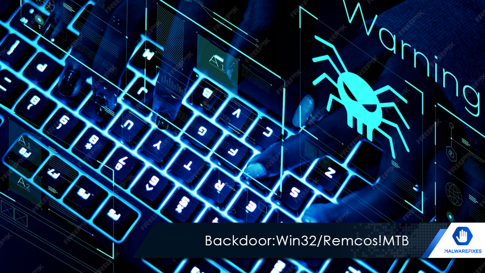 Illustration for Backdoor:Win32/Remcos!MTB