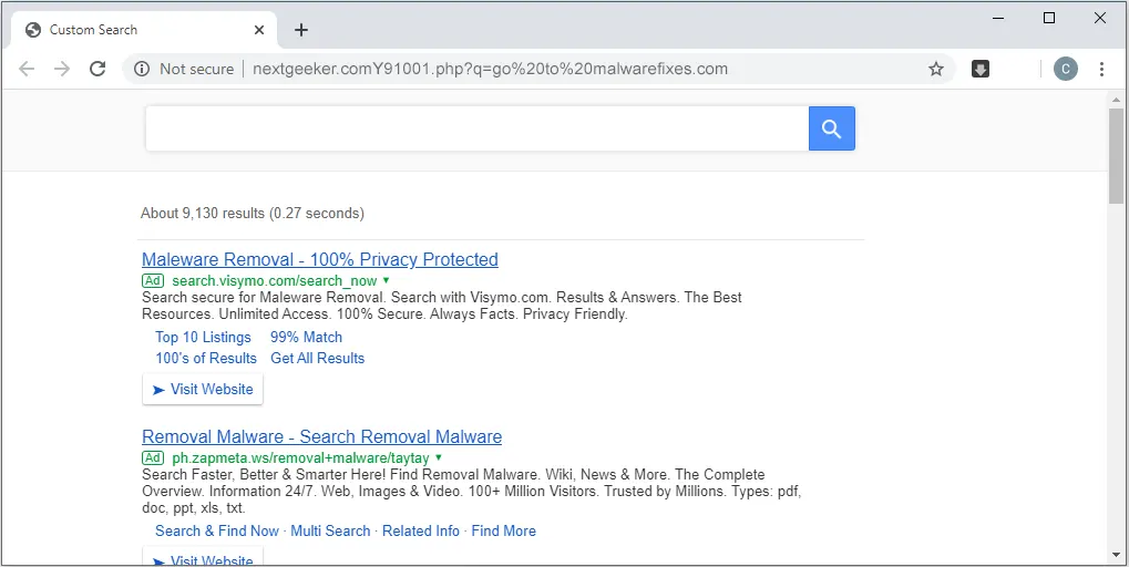 Nextgeeker.com Hijacker Nextgeeker.com Search